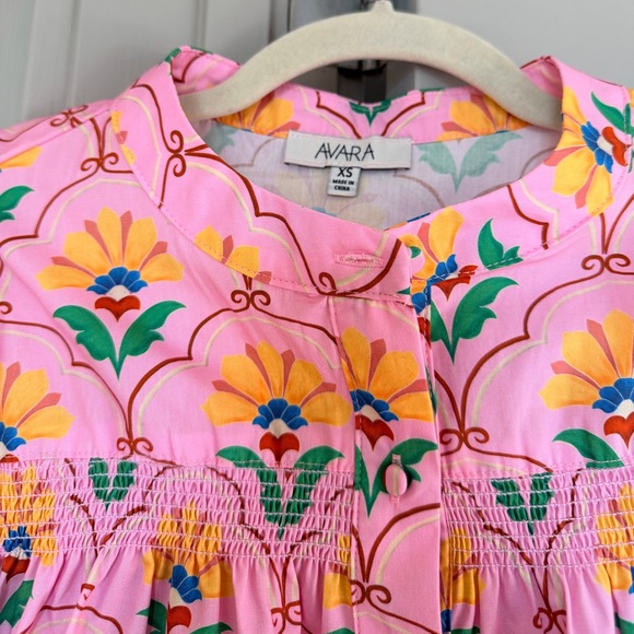 Avara Maya Pink Multi Floral Top - Picture 4 of 5